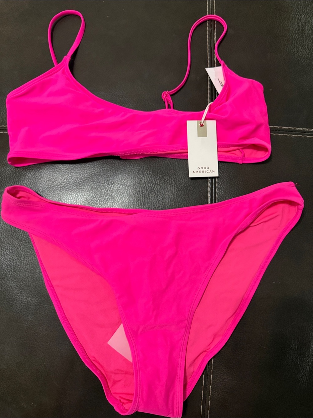 Good American Hot Pink Bikini Set